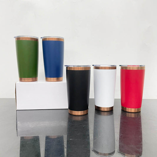 20oz Magnetic Lid Copper Plated Tumbler